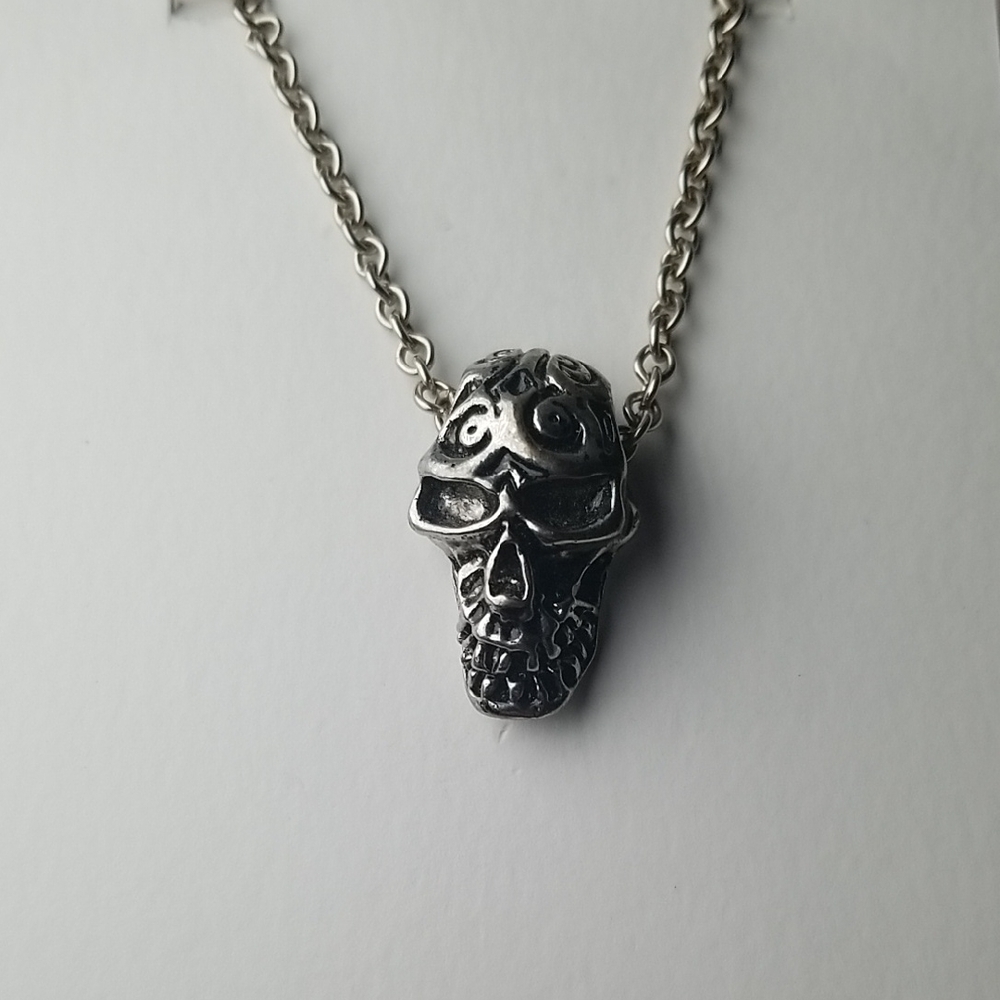 Steel Skull Pendant